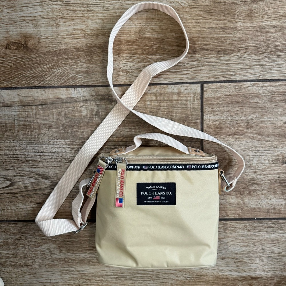 Ralph Lauren Polo Jeans Blue Label Crossbody Bag Small Shoulder bag Y2k Vintage - Picture 15 of 15